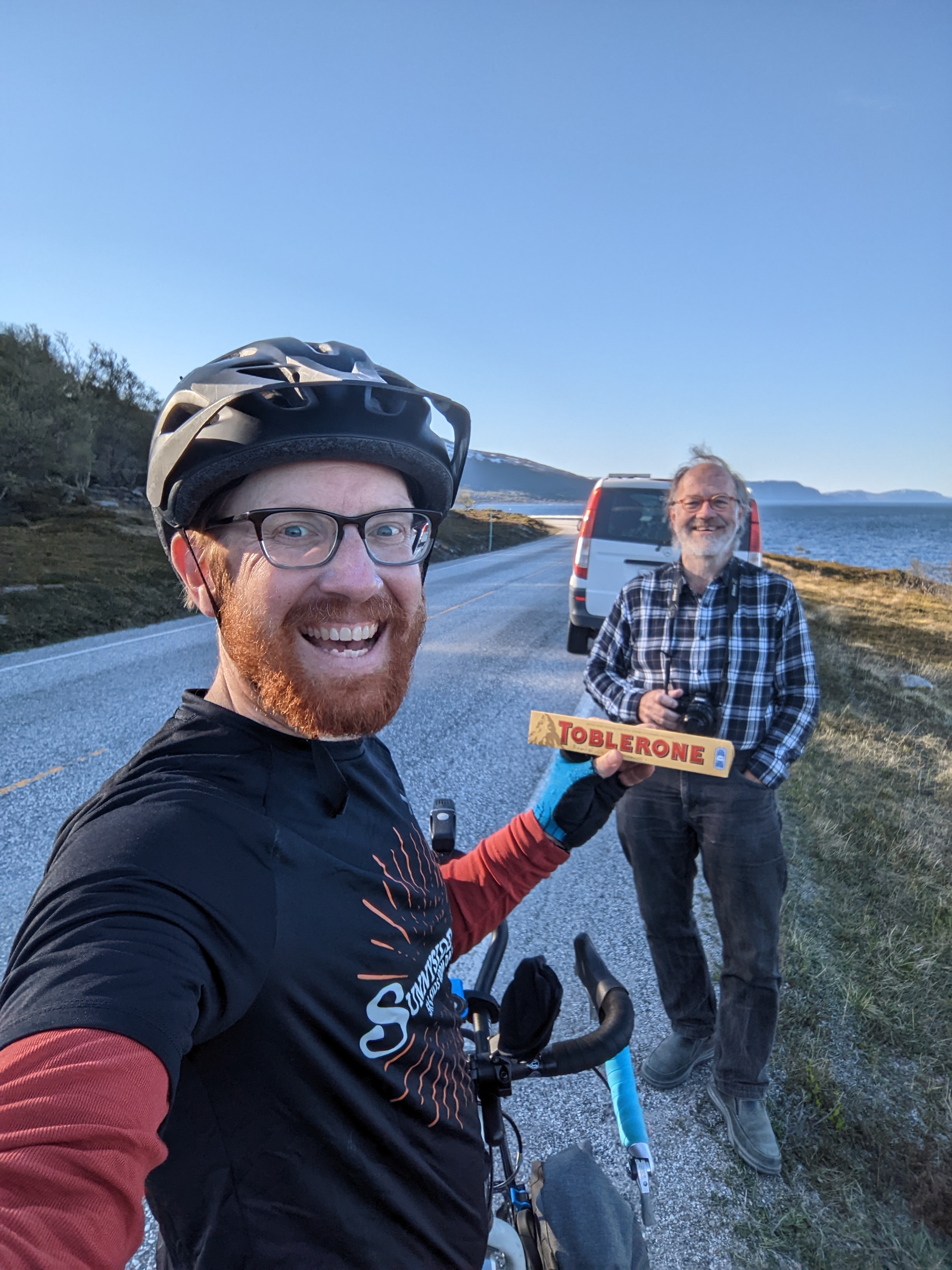 Chris and Remigi and the Toblerone