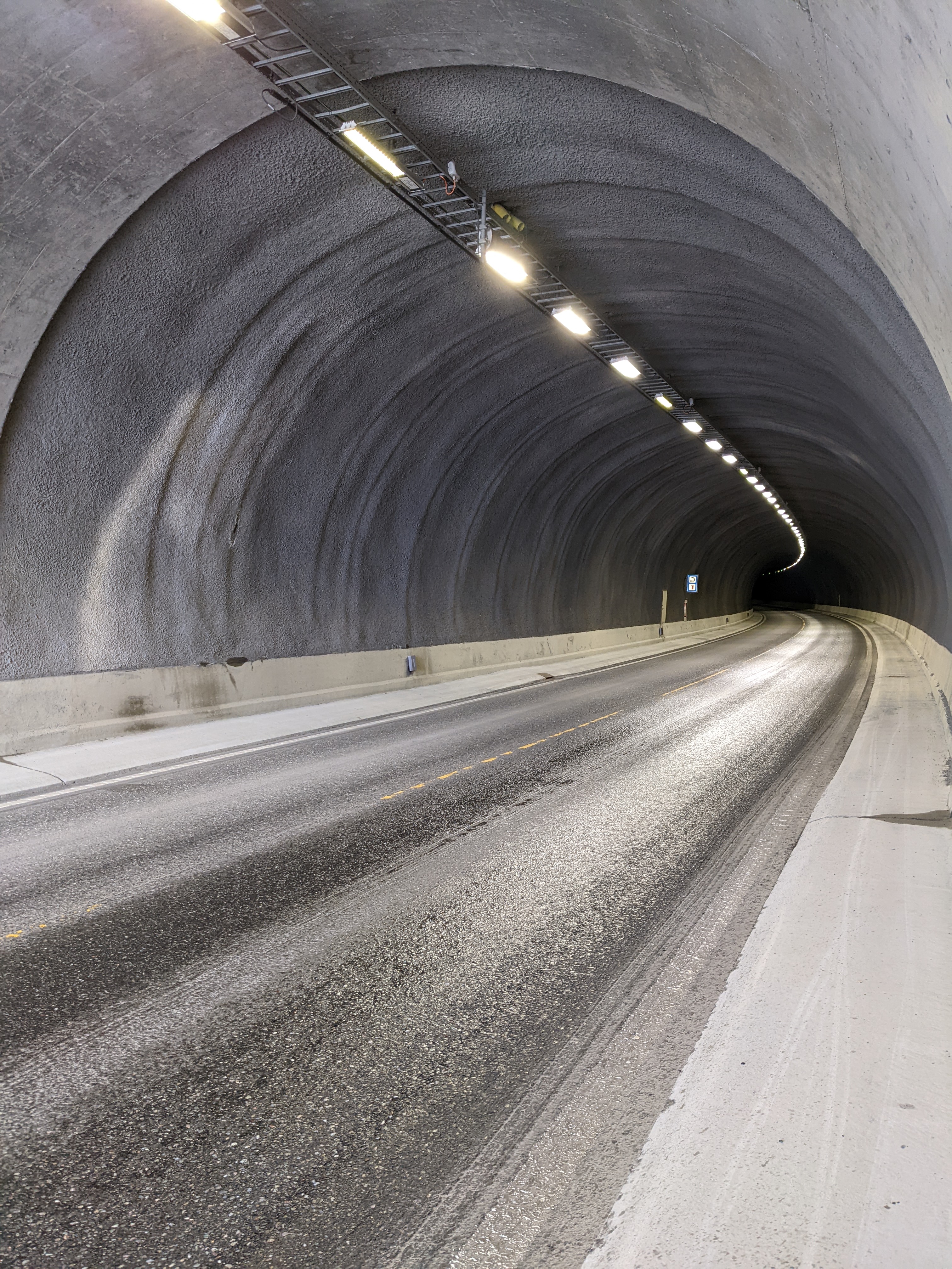 the mouth of a tunnel east of Alta