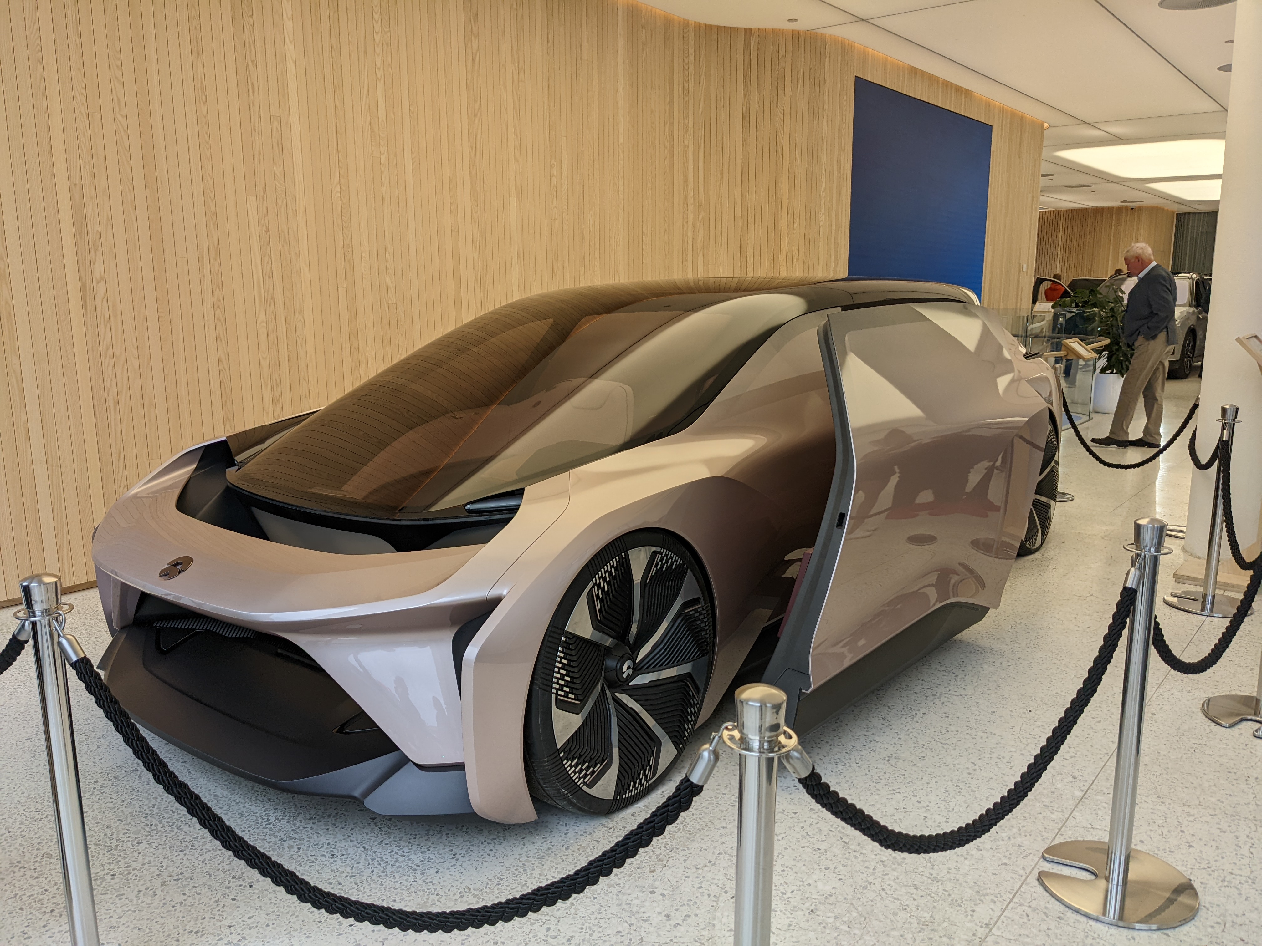 Front quarter view of concept EV from Nio