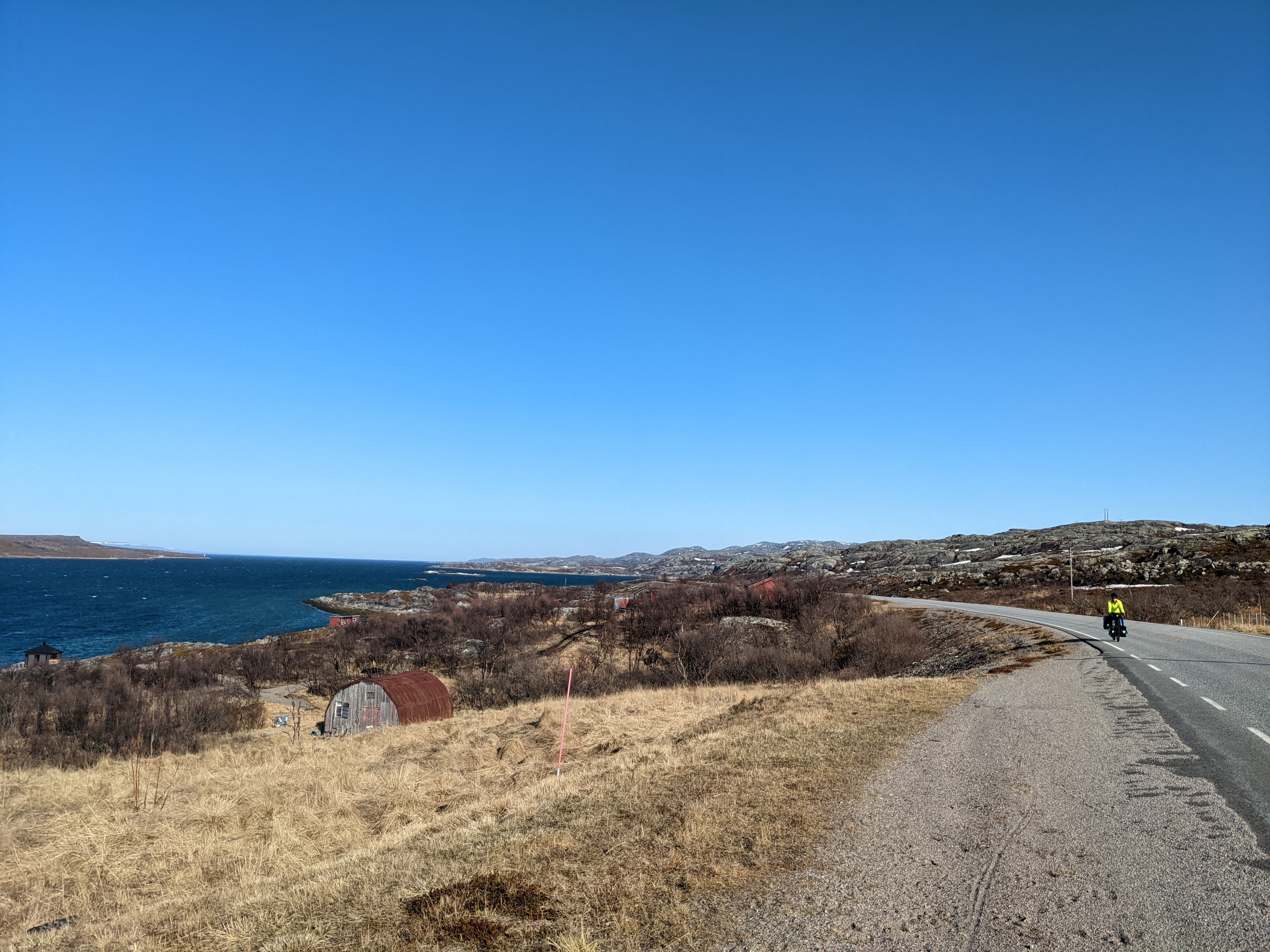 rugged coast and a rundown quansett hut